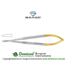 Diam-n-Dust™ Micro Needle Holder Straight - Heavy Pattern - Round Handle - With Lock Stainless Steel, 19 cm - 7 1/2"